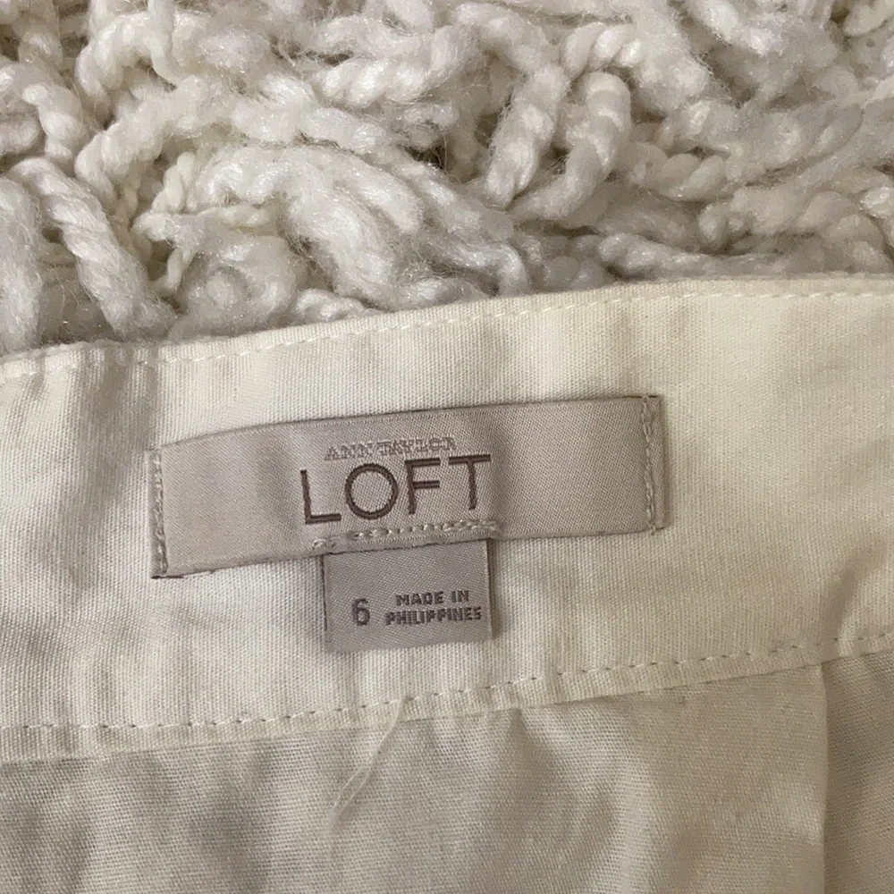 LOFT Women Skirt Lace Cream Color Size 6 - Picture 8 of 11